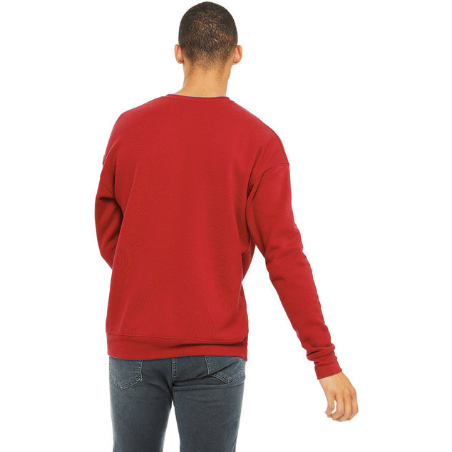 Unisex Drop Shoulder Fleece - WHITE - XS(D0102H7WSU8)