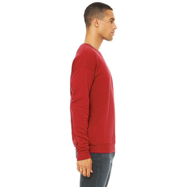 Unisex Drop Shoulder Fleece - WHITE - XS(D0102H7WSU8)
