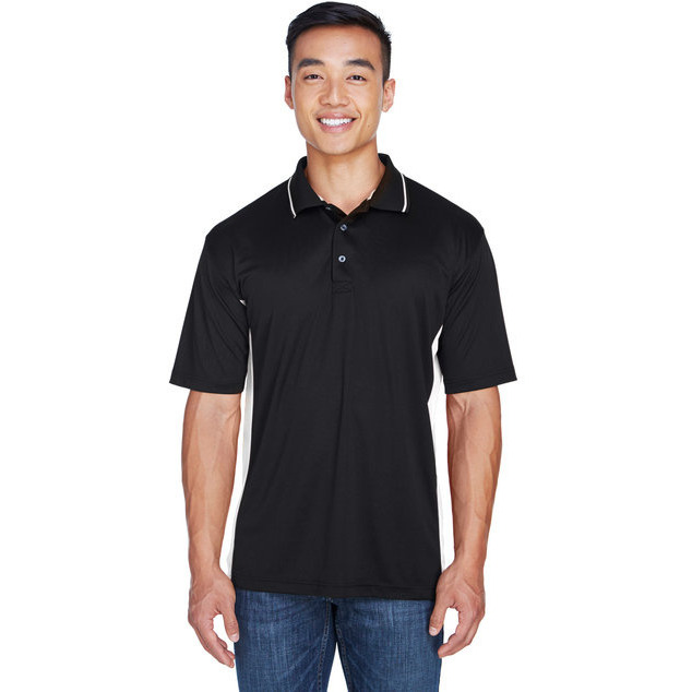 UltraClub 8406 Mens Cool & Dry Sport Two-Tone Polo