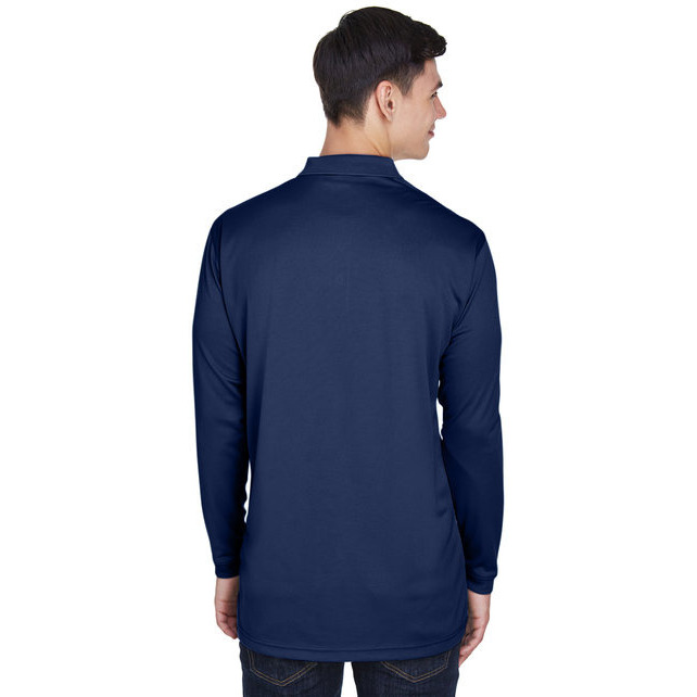 UltraClub 8405LS Adult Cool & Dry Sport Long-Sleeve Polo
