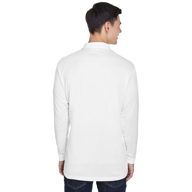 UltraClub 8405LS Adult Cool & Dry Sport Long-Sleeve Polo