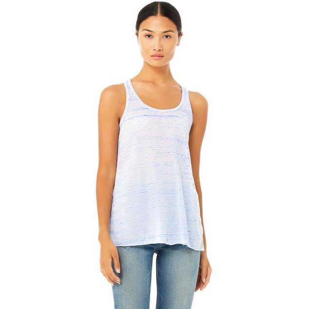 Ladies Flowy Racerback Tank - ATHLETIc HEATHER - S(D0102H7K74X)
