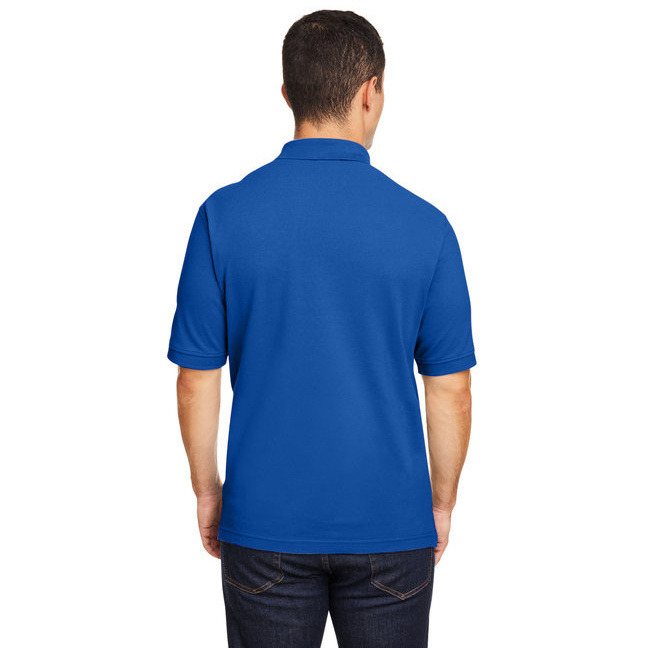 Mens 6 oz Ringspun cotton Piqu Short-Sleeve Polo - WHITE - 5XL(D0102H7NJJ8)