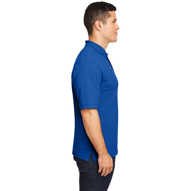 Mens 6 oz Ringspun cotton Piqu Short-Sleeve Polo - WHITE - 5XL(D0102H7NJJ8)