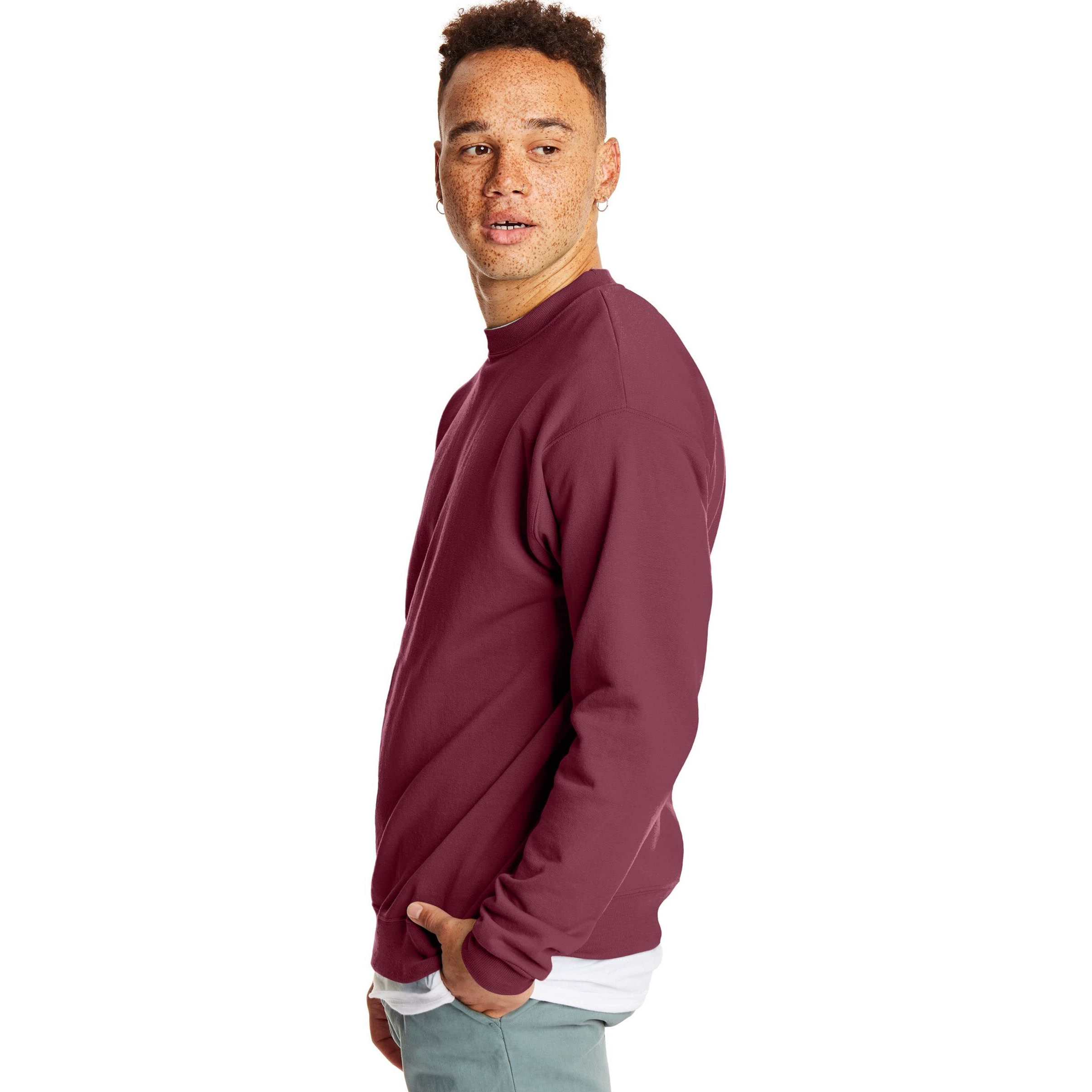 Unisex Ecosmart 5050 crewneck Sweatshirt - cARDINAL - S(D0102H7KF38)
