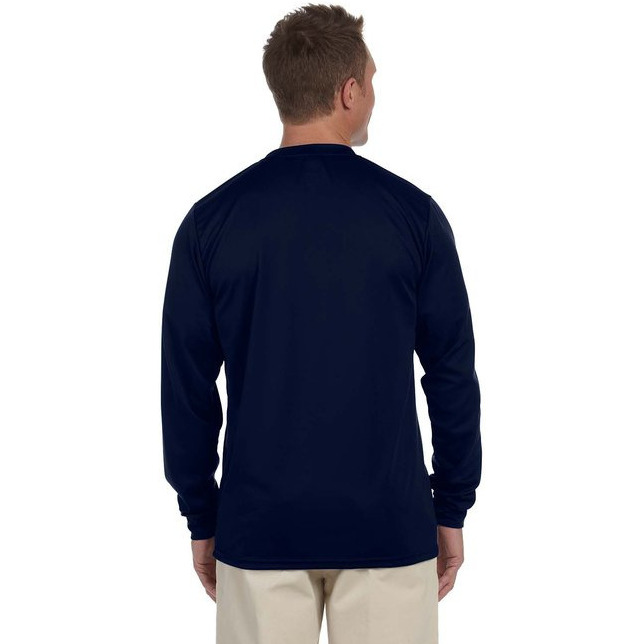 Adult Wicking Long-Sleeve T-Shirt - WHITE - L(D0102H7YSU2)