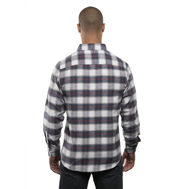 Burnside B8210 Mens Plaid Flannel Shirt