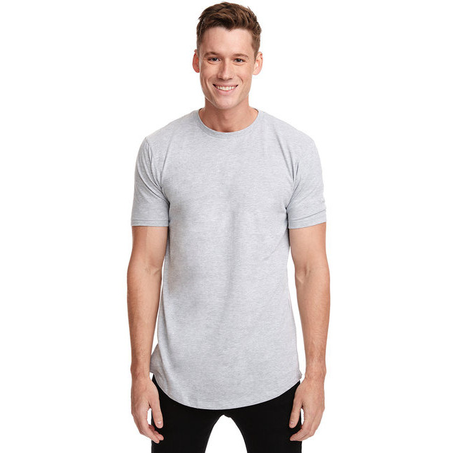 Mens cotton Long Body crew - BLAcK - S(D0102H7NEN8)