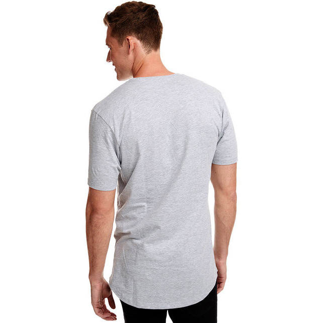 Mens cotton Long Body crew - BLAcK - S(D0102H7NEN8)
