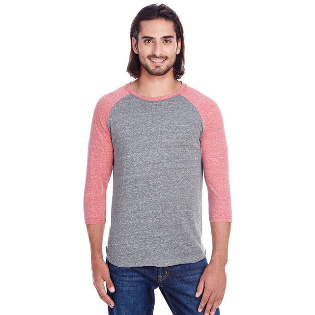Unisex Triblend 34-Sleeve Raglan - cRM cRD BLK TRB - 3XL(D0102H7KcTJ)