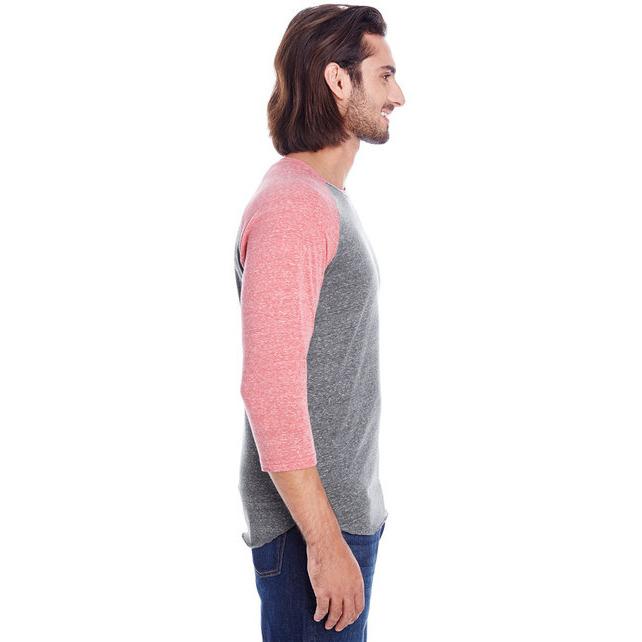 Unisex Triblend 34-Sleeve Raglan - cRM cRD BLK TRB - 3XL(D0102H7KcTJ)