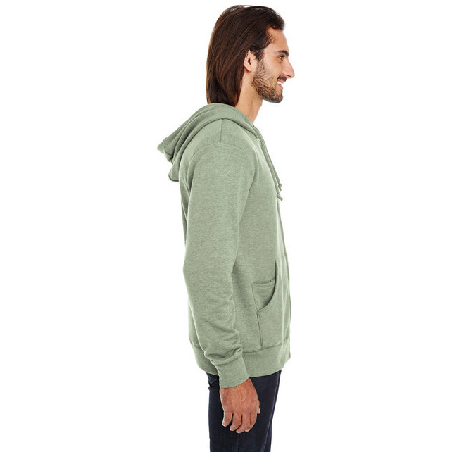 Unisex Triblend French Terry Full-Zip - BLAcK HEATHER - XS(D0102H7KVJ8)