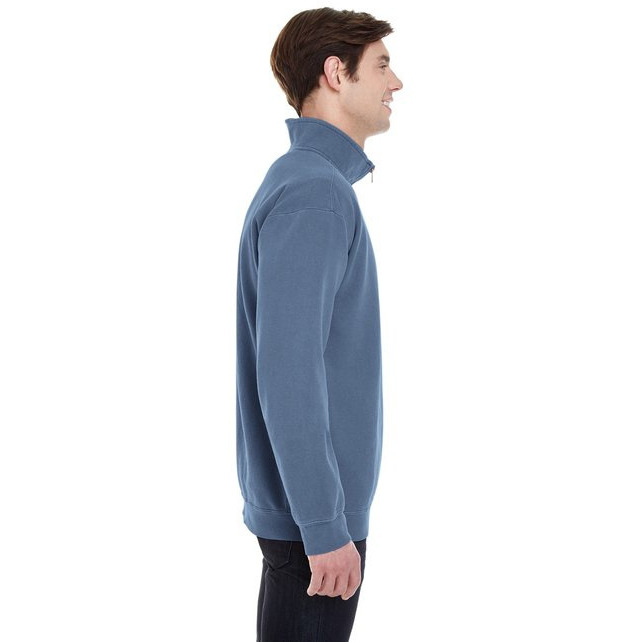 Adult Quarter-Zip Sweatshirt - TRUE NAVY - S(D0102H78STJ)