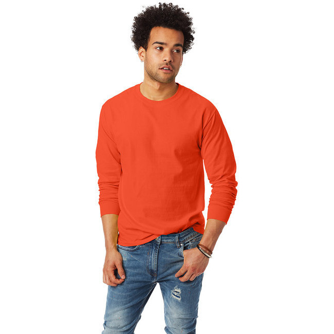 Unisex 61 oz Tagless Long-Sleeve T-Shirt - ASH - S(D0102H7NHHP)