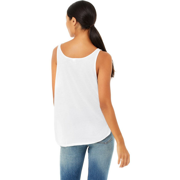 Ladies Flowy Side Slit Tank - BLAcK - S(D0102H7WIHJ)