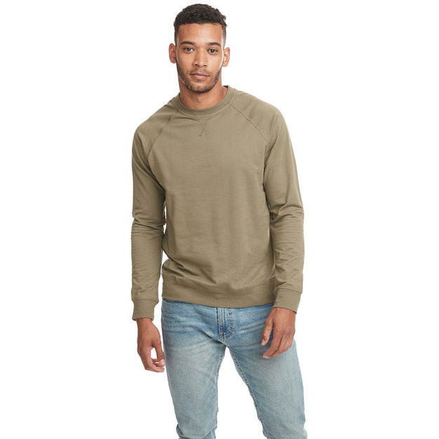 Unisex Laguna French Terry Raglan Sweatshirt - BLAcK - XS(D0102H7N5FP)