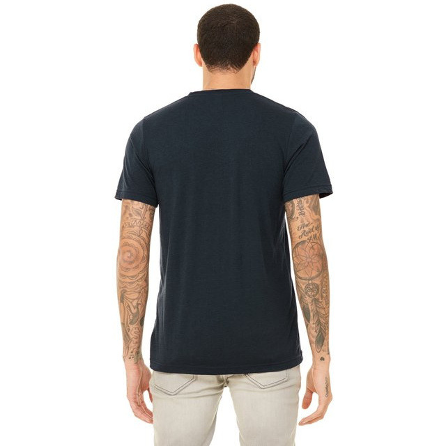 Unisex Triblend V-Neck T-Shirt - BLUE TRIBLEND - S(D0102H7W7JJ)