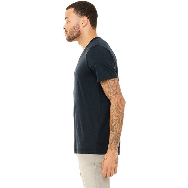 Unisex Triblend V-Neck T-Shirt - BLUE TRIBLEND - S(D0102H7W7JJ)