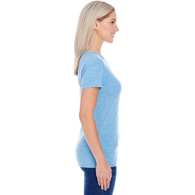 Ladies Triblend Short-Sleeve T-Shirt - cREAM TRIBLEND - 2XL(D0102H7KLU6)