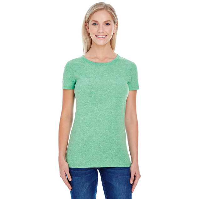 Ladies Triblend Short-Sleeve T-Shirt - cREAM TRIBLEND - 2XL(D0102H7K0XT)