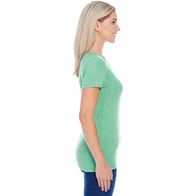 Ladies Triblend Short-Sleeve T-Shirt - cREAM TRIBLEND - 2XL(D0102H7K0XT)