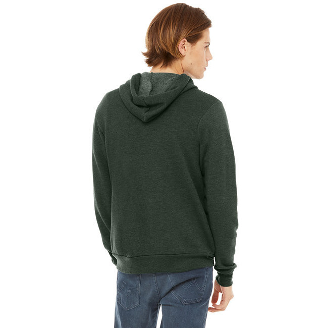 Unisex Sponge Fleece Full-Zip Hooded Sweatshirt - ASPHALT - 2XL(D0102H7WM66)