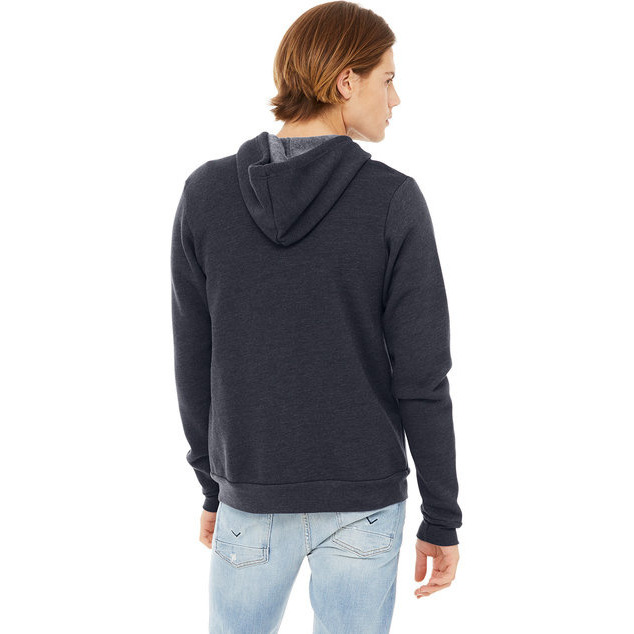 Unisex Sponge Fleece Full-Zip Hooded Sweatshirt - ASPHALT - 2XL(D0102H7WDUX)