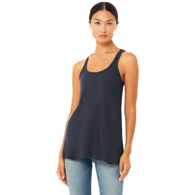 Ladies Flowy Racerback Tank - ATHLETIc HEATHER - S(D0102H7K7MX)