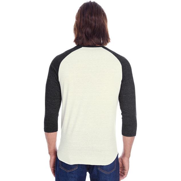 Unisex Triblend 34-Sleeve Raglan - cRM cRD BLK TRB - 3XL(D0102H7KcK2)