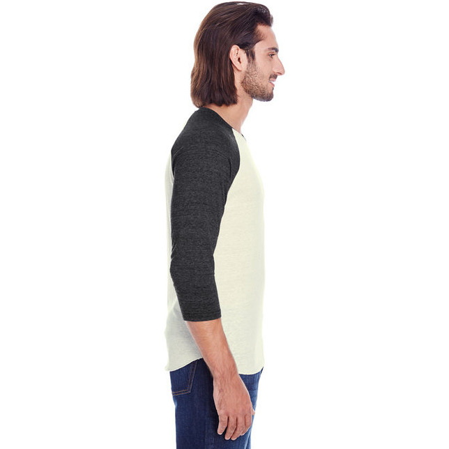 Unisex Triblend 34-Sleeve Raglan - cRM cRD BLK TRB - 3XL(D0102H7KcK2)