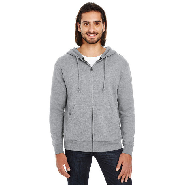 Unisex Triblend French Terry Full-Zip - BLAcK HEATHER - XS(D0102H7KVLP)