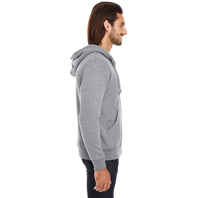 Unisex Triblend French Terry Full-Zip - BLAcK HEATHER - XS(D0102H7KVLP)