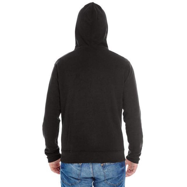 Adult Triblend Full-Zip Fleece Hooded Sweatshirt - BLAcK TRIBLEND - XS(D0102H78TN2)