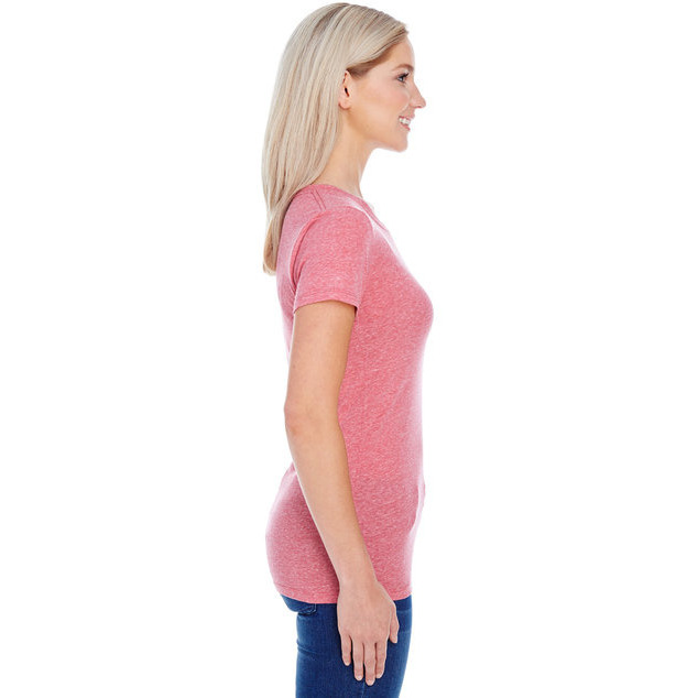 Ladies Triblend Short-Sleeve T-Shirt - cREAM TRIBLEND - 2XL(D0102H7K0EX)