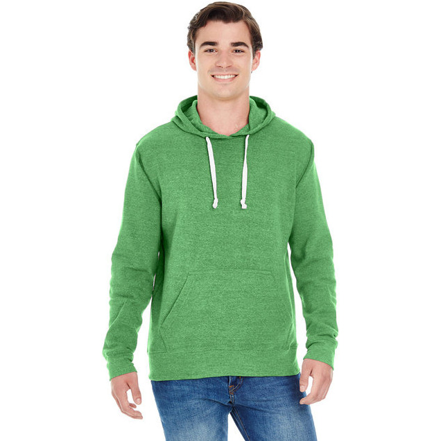 Adult Triblend Pullover Fleece Hooded Sweatshirt - BLAcK TRIBLEND - XS(D0102H762SX)