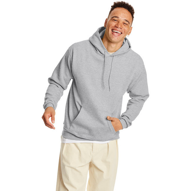 Unisex Ecosmart 5050 Pullover Hooded Sweatshirt - WHITE - S(D0102H7K3BP)