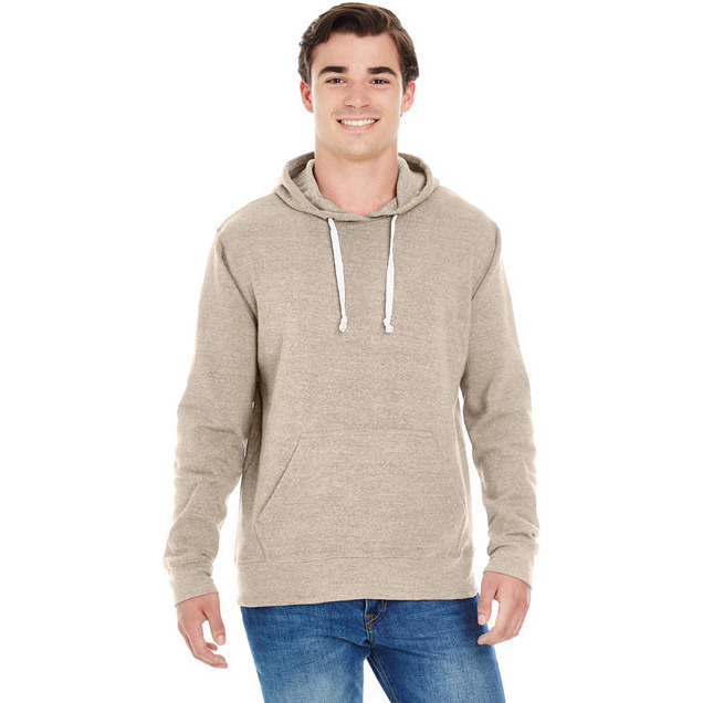 Adult Triblend Pullover Fleece Hooded Sweatshirt - BLAcK TRIBLEND - XS(D0102H78T88)