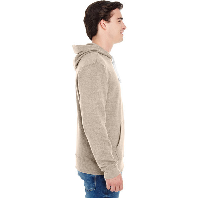 Adult Triblend Pullover Fleece Hooded Sweatshirt - BLAcK TRIBLEND - XS(D0102H78T88)