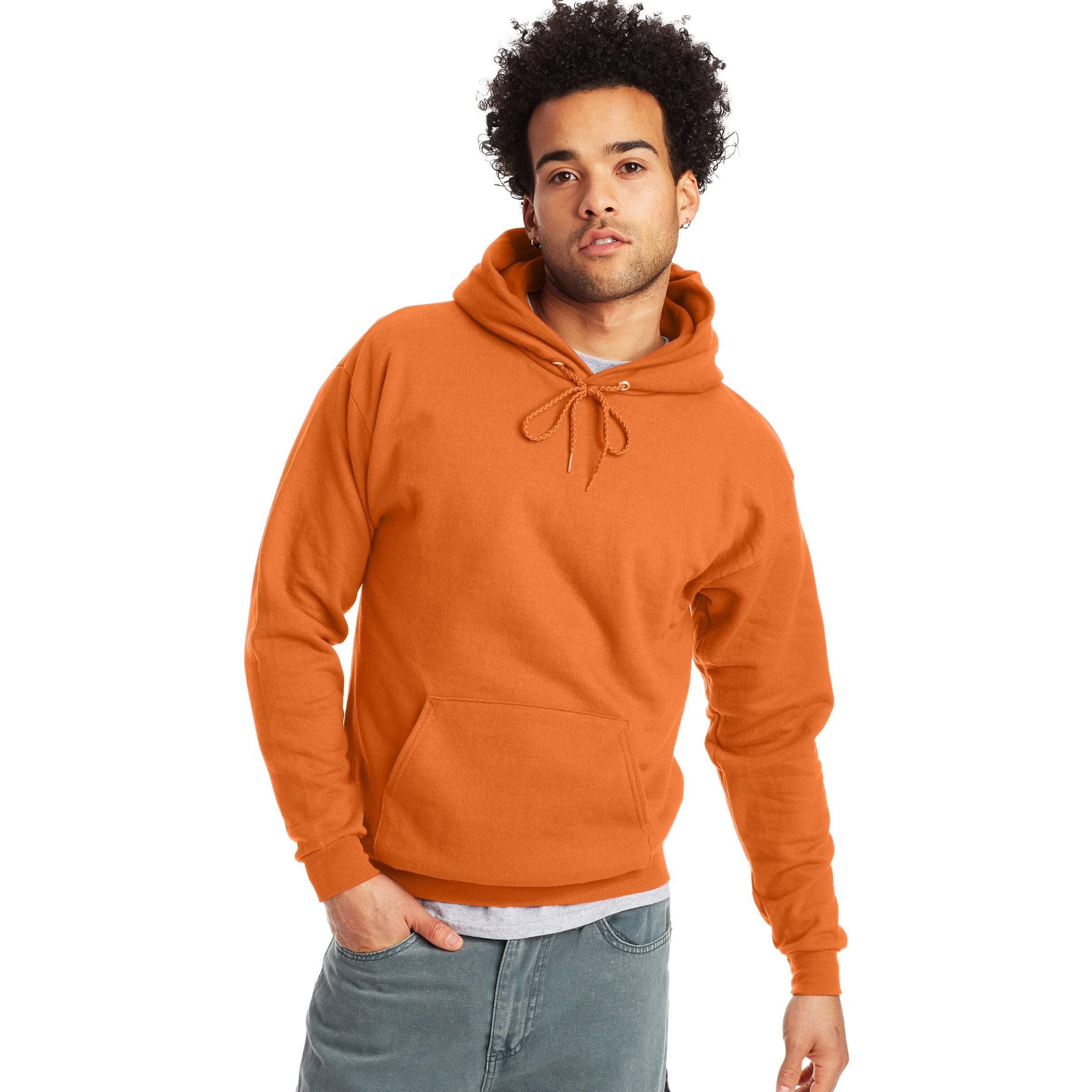 Unisex Ecosmart 5050 Pullover Hooded Sweatshirt - WHITE - S(D0102HI3MDA)