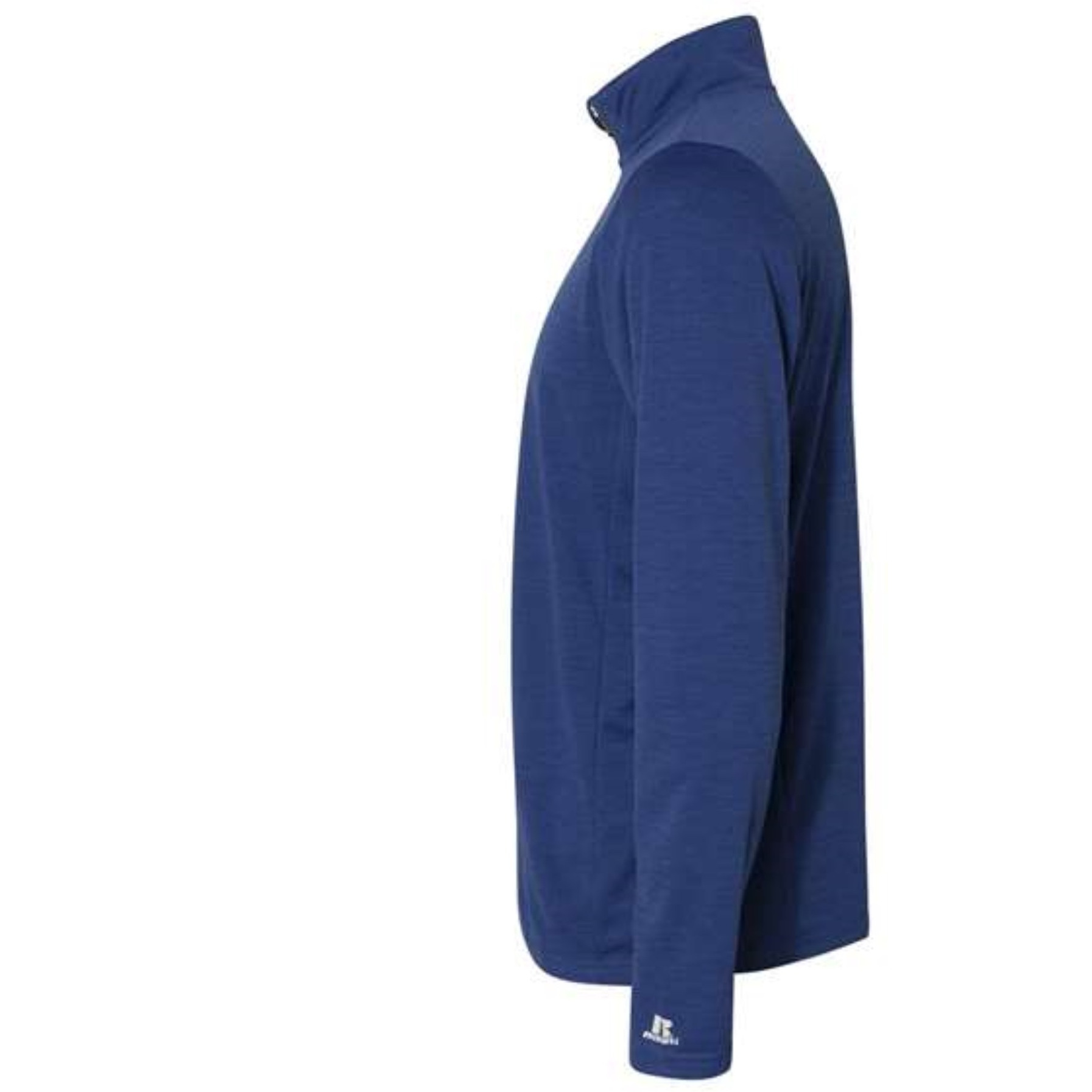 Russell Athletic Striated Quarter-Zip Pullover - Royal, L