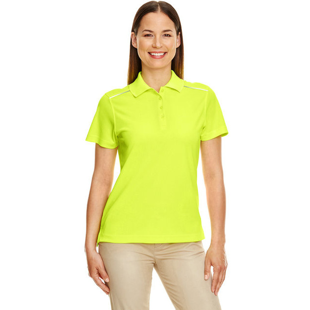 CORE365 78181R Ladies Radiant Performance Piqu Polo with Reflective Piping