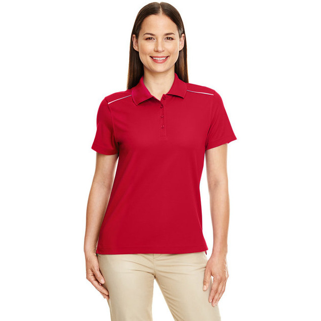 CORE365 78181R Ladies Radiant Performance Piqu Polo with Reflective Piping