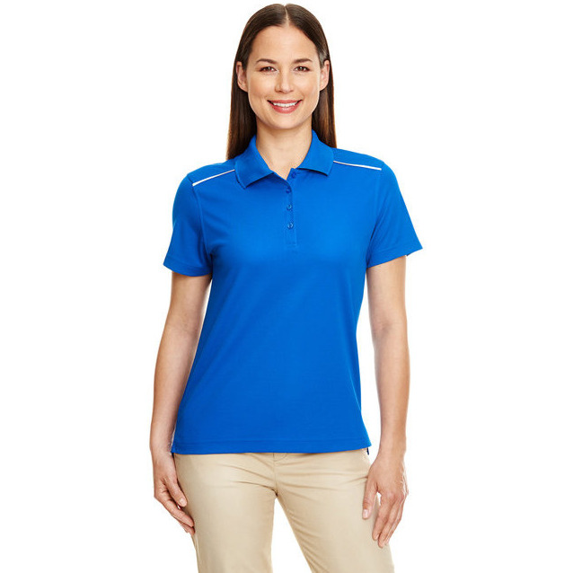 CORE365 78181R Ladies Radiant Performance Piqu Polo with Reflective Piping