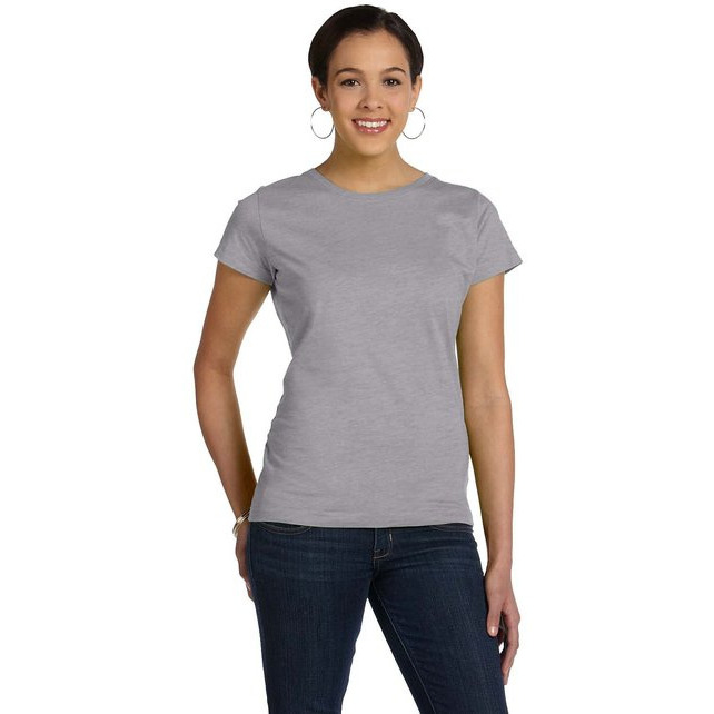 Ladies Fine Jersey T-Shirt - VINTAgE BURgUNDY - XS(D0102HI3ZA7)