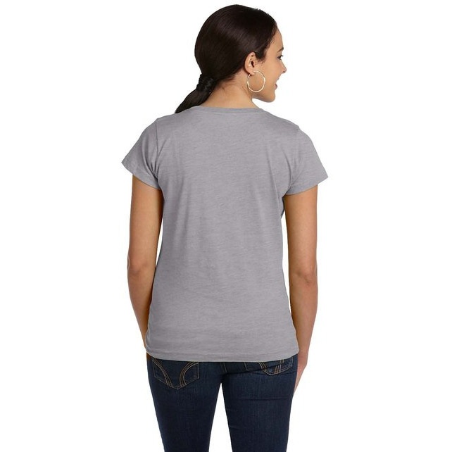 Ladies Fine Jersey T-Shirt - VINTAgE BURgUNDY - XS(D0102HI3ZA7)
