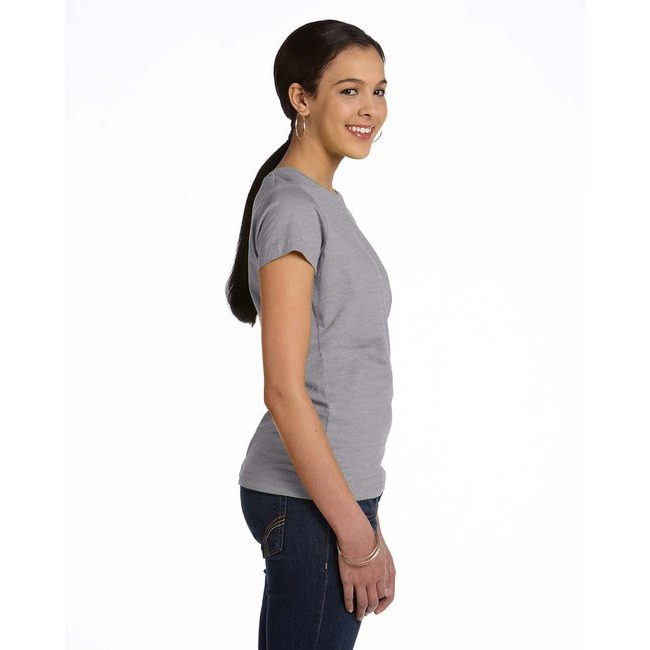 Ladies Fine Jersey T-Shirt - VINTAgE BURgUNDY - XS(D0102HI3ZA7)