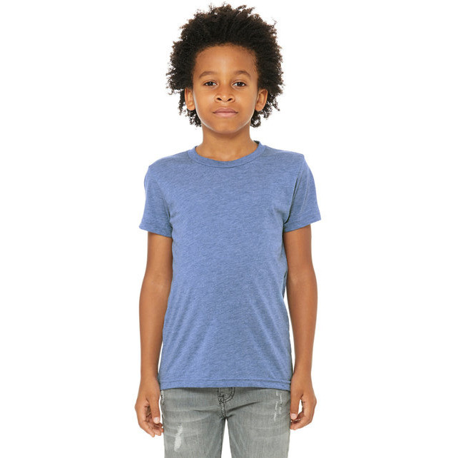 Youth Triblend Short-Sleeve T-Shirt - BLUE TRIBLEND - M(D0102H7W61T)