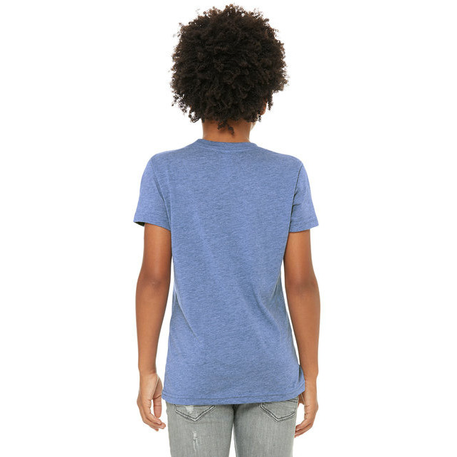 Youth Triblend Short-Sleeve T-Shirt - BLUE TRIBLEND - M(D0102H7W61T)