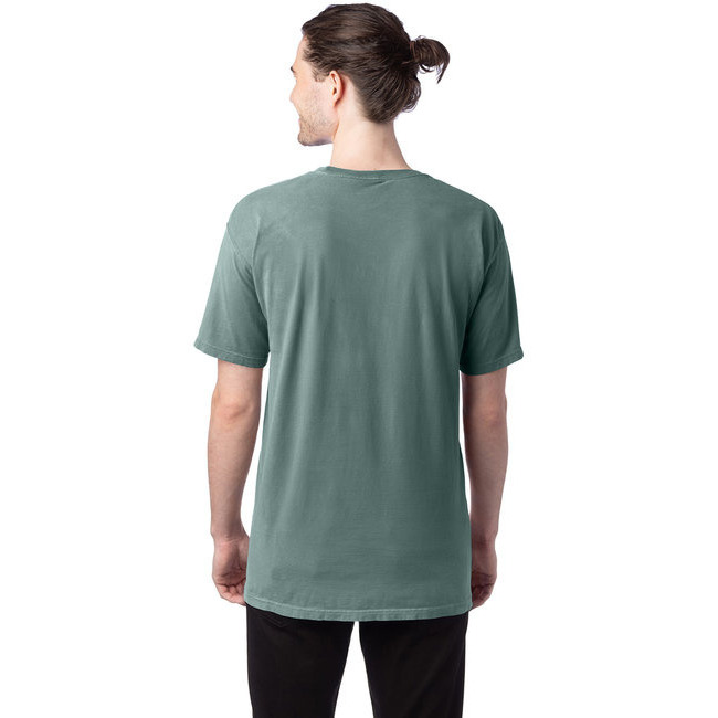 Mens garment-Dyed T-Shirt - BLAcK - S(D0102H7KMZJ)