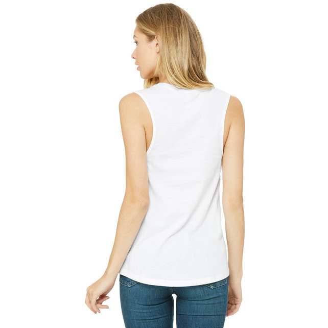 Ladies Jersey Muscle Tank - WHITE - S(D0102H7W7W2)